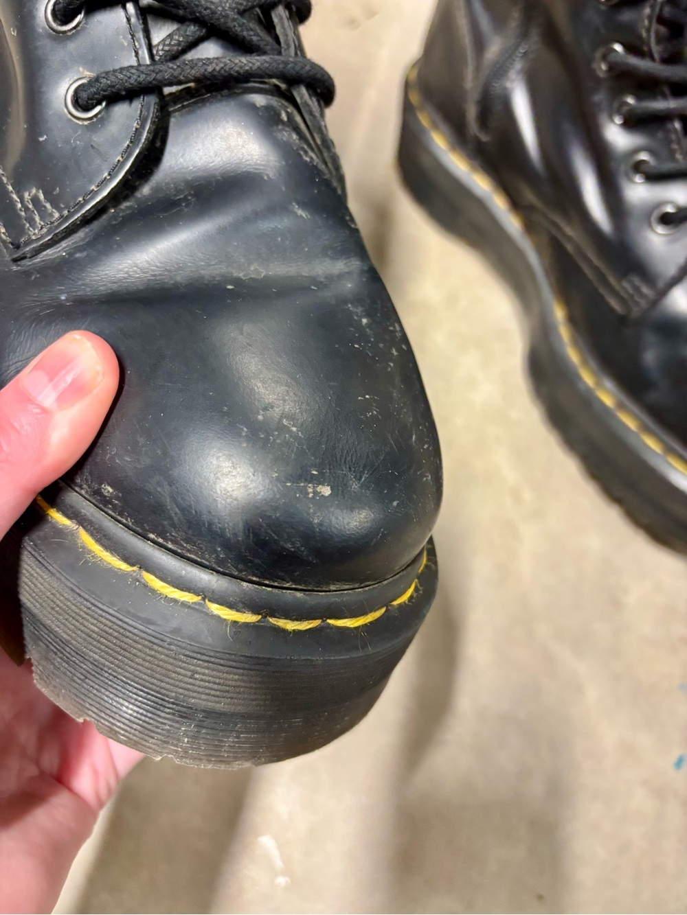 Dr. Marten’s Jadon Smooth Leather Platform Combat Boots - Picture 5 of 15